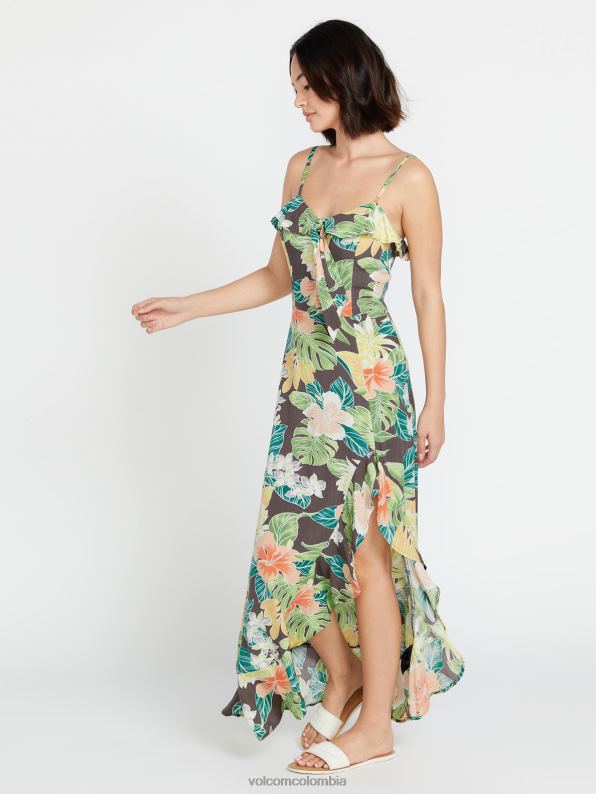 vestido largo excapismo pizarra gris Z44ZX871 ropa mujer