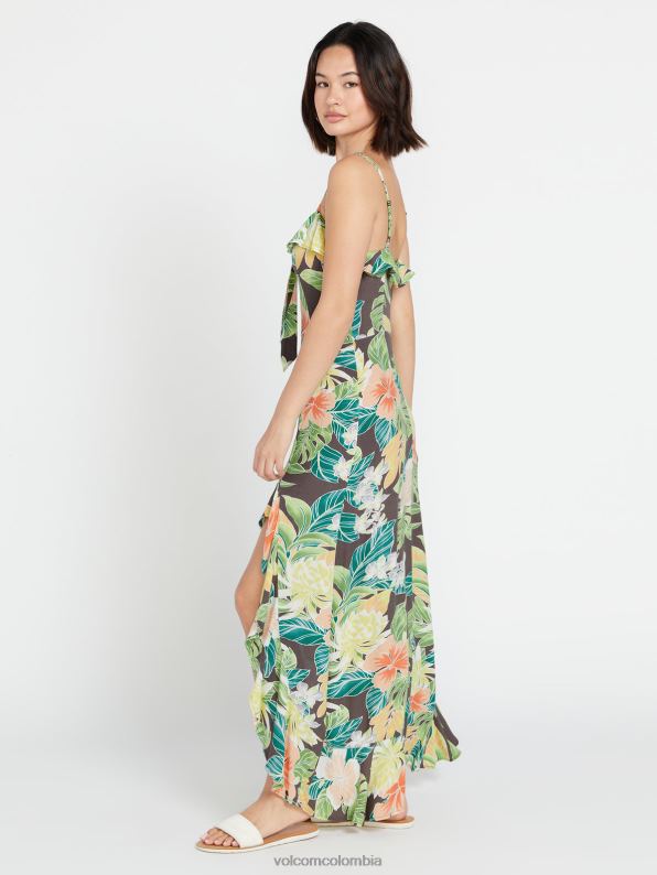 vestido largo excapismo pizarra gris Z44ZX871 ropa mujer