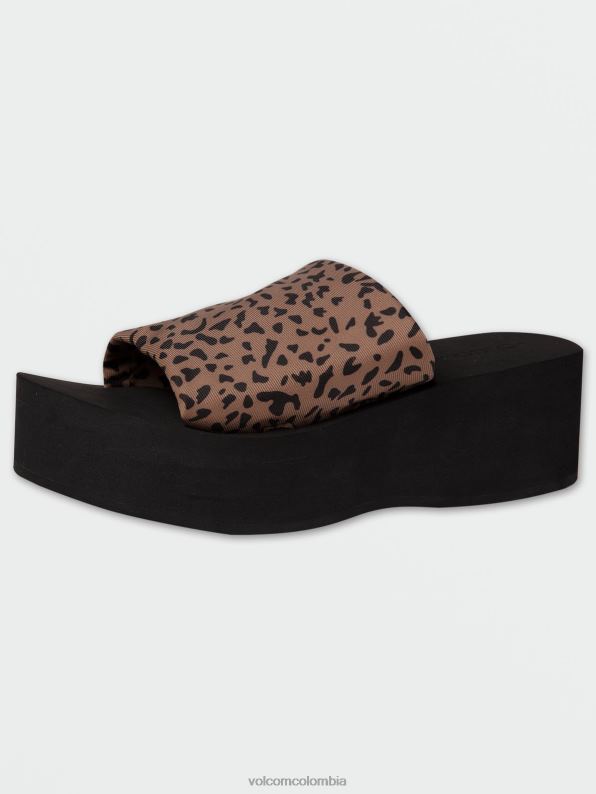 sandalia sencilla hi-scraper Huella animal Z44ZX1036 calzado mujer