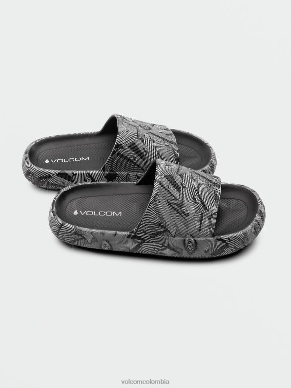 sandalias con diseño de nube de piedra blanco negro Z44ZX1003 calzado mujer