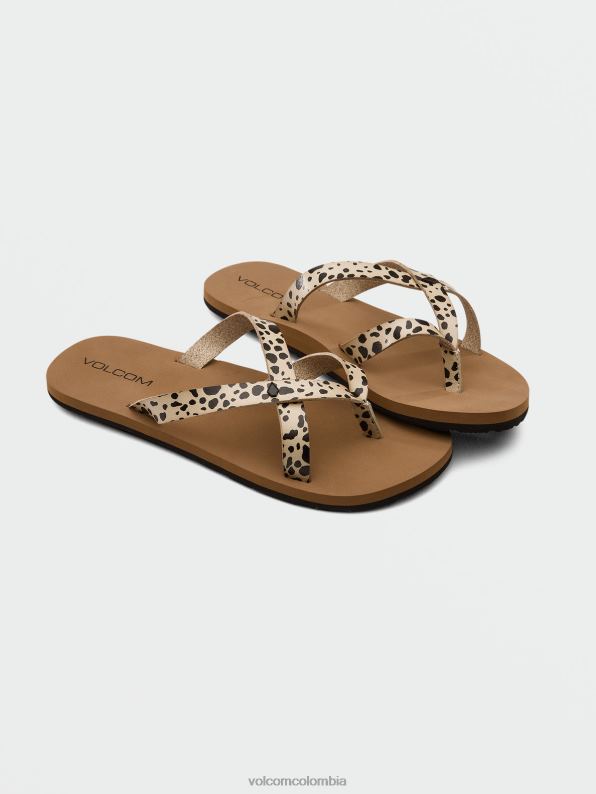 sandalias de dos pasos de piedra leopardo Z44ZX1028 calzado mujer