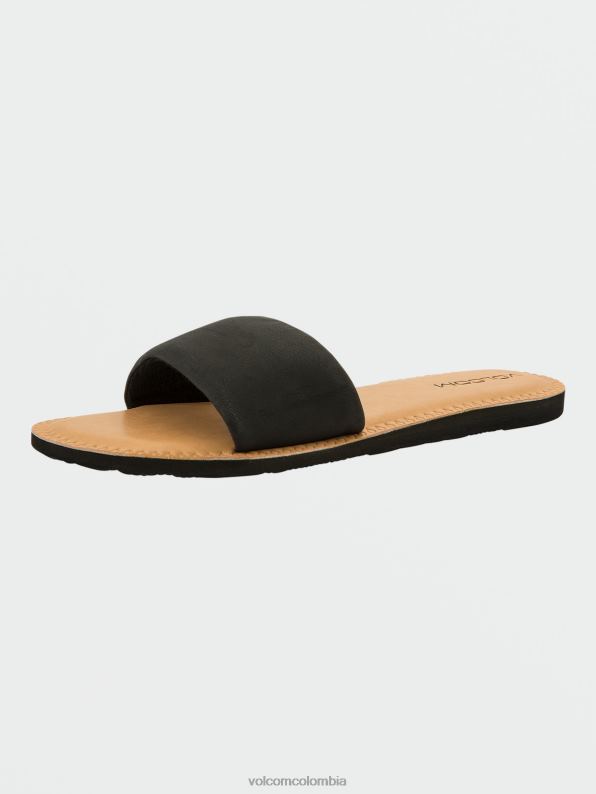 sandalias sencillas negro Z44ZX1000 calzado mujer