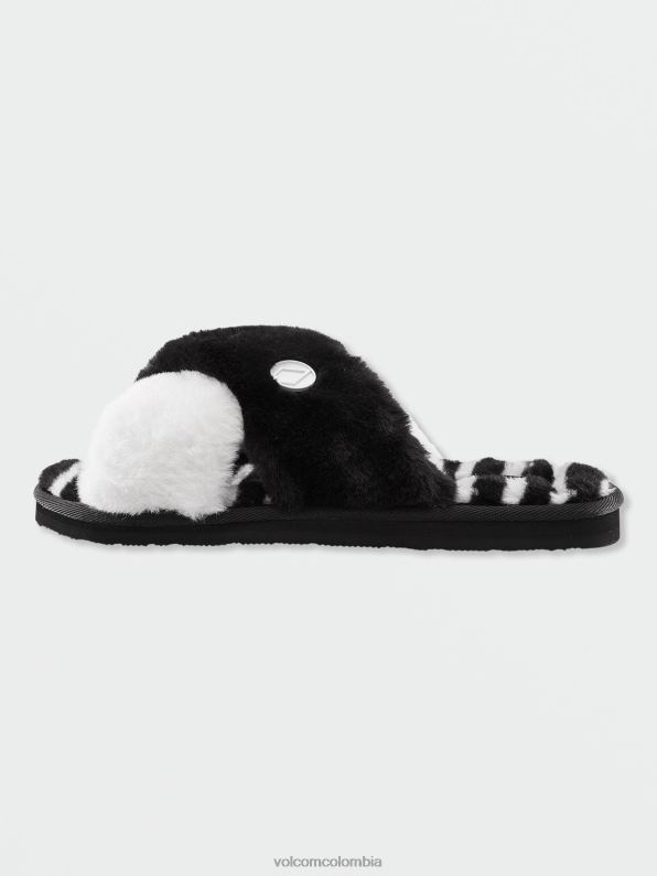 sandalia estilo slip living in lounge blanco negro Z44ZX1045 calzado mujer