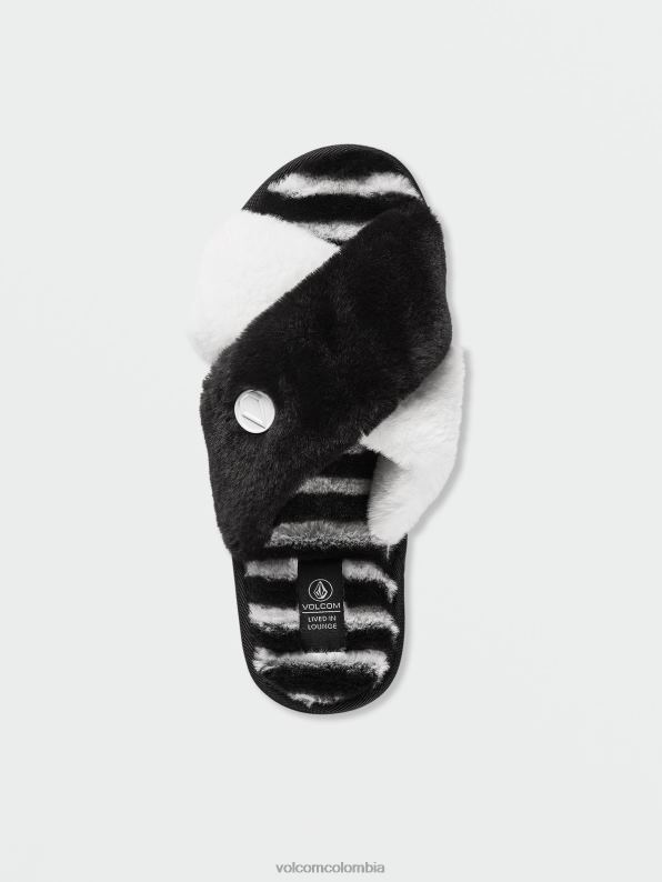 sandalia estilo slip living in lounge blanco negro Z44ZX1045 calzado mujer