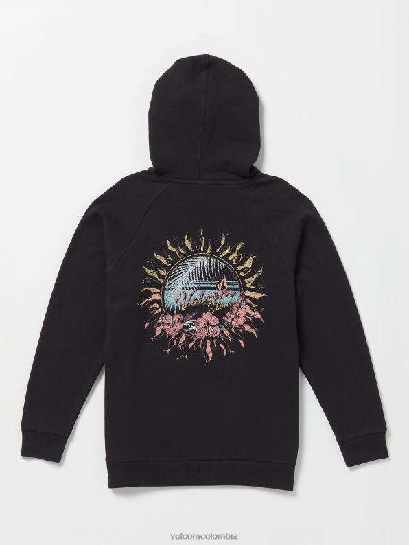 sudadera con capucha de novio verdaderamente feliz negro Z44ZX1336 ropa chicas