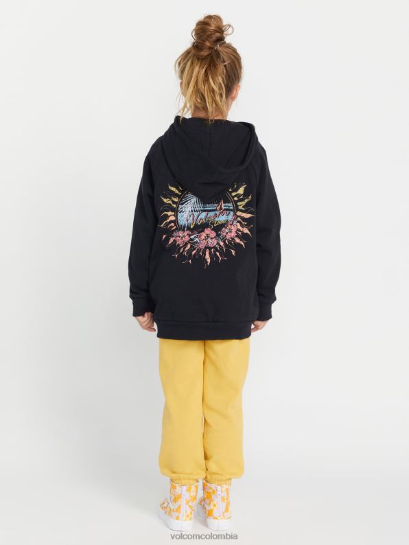 sudadera con capucha de novio verdaderamente feliz negro Z44ZX1336 ropa chicas