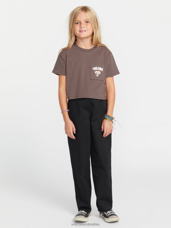 camiseta con esfera de bolsillo pizarra gris Z44ZX1323 ropa chicas