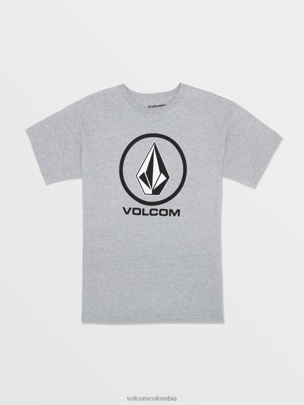 camiseta de manga corta con piedra crujiente cuero gris Z44ZX1120 ropa Niños