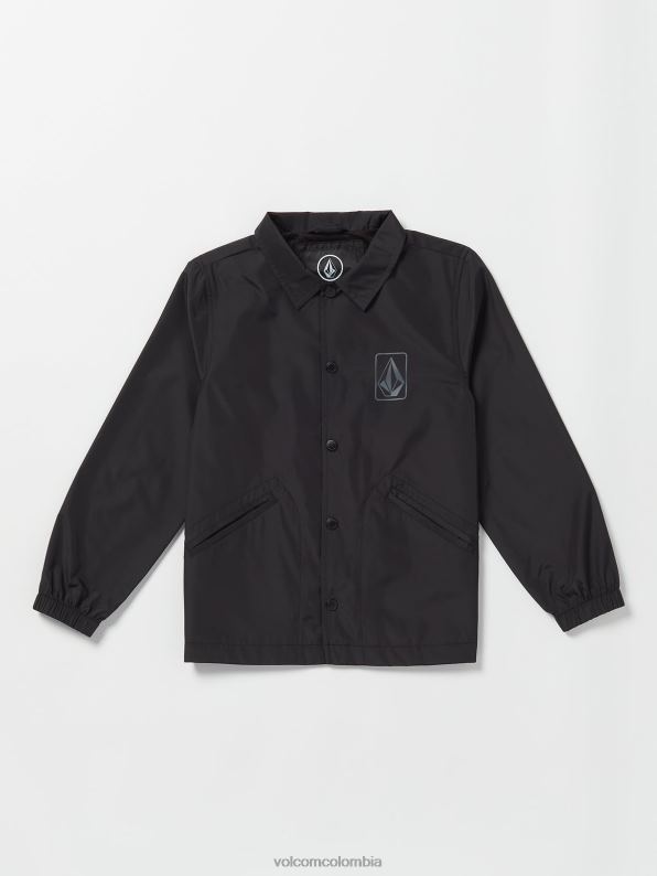 chaqueta de entrenador negro Z44ZX1204 ropa Niños