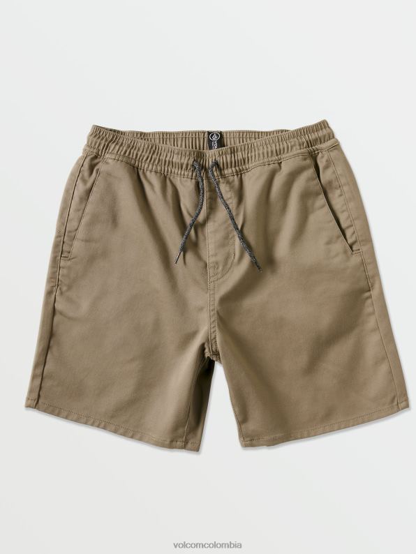 malditos shorts elásticos caqui Z44ZX1215 ropa Niños