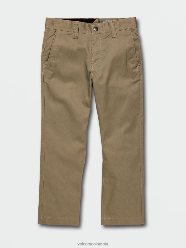 malditos pantalones chinos elásticos modernos caqui Z44ZX1274 ropa Niños