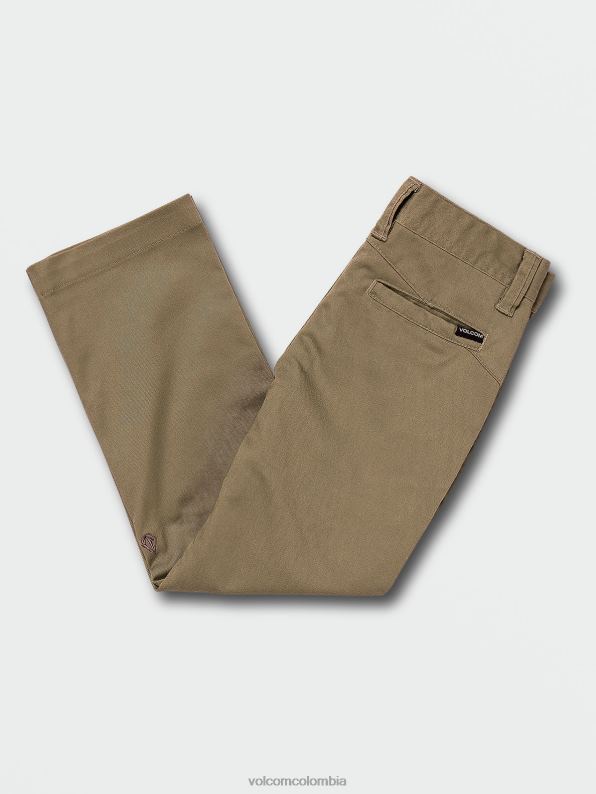 malditos pantalones chinos elásticos modernos caqui Z44ZX1274 ropa Niños