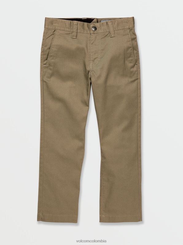 malditos pantalones chinos elásticos modernos caqui Z44ZX1274 ropa Niños