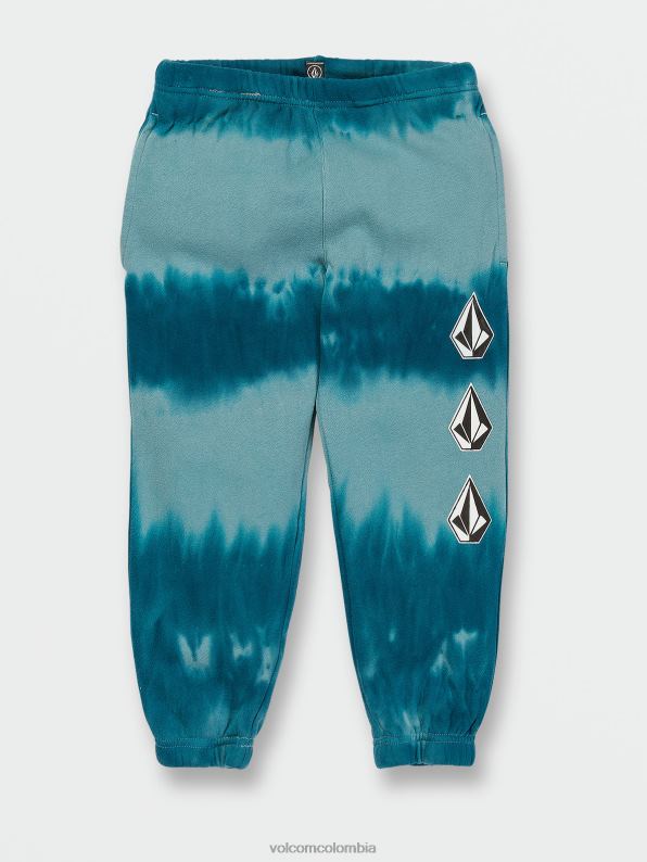 pantalones con cintura elástica de felpa con piedra icónica azul costero Z44ZX1277 ropa Niños
