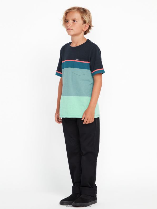 pantalones de cintura elástica tan enredados negro Z44ZX1275 ropa Niños