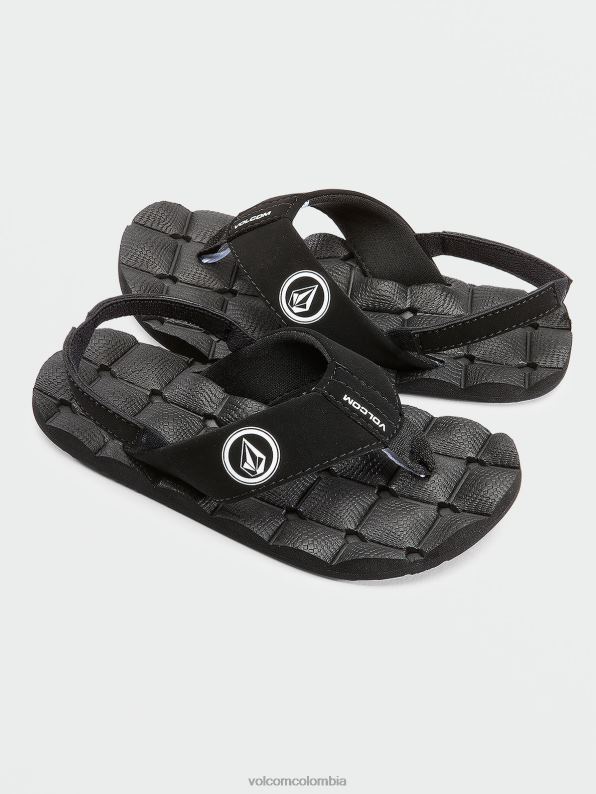 sandalias reclinables blanco negro Z44ZX1315 calzado Niños