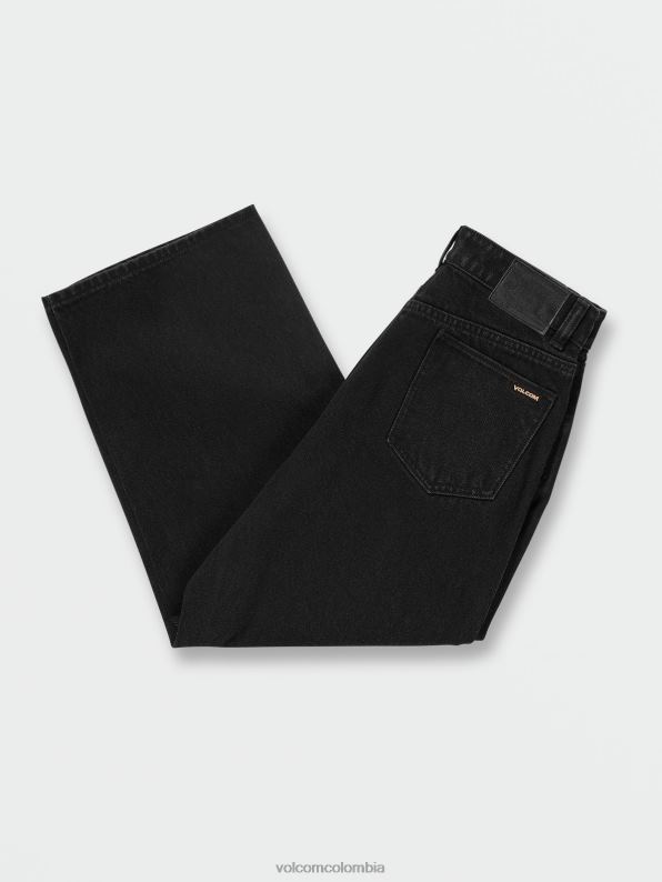 pantalones de mezclilla ondulados negro Z44ZX1279 ropa Niños
